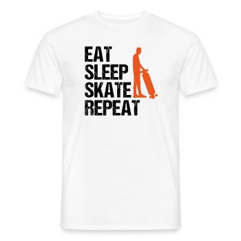 Skater Skateboard Fahrer Skaten Spruch Geschenk - Männer T-Shirt - Weiß - Vorne - AI Model Male 178 dark (178cm)
