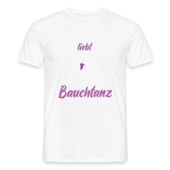 Dieses Mädchen liebt Bauchtanz - Herz - Männer T-Shirt - Weiß - Vorne - AI Model Male 178 dark (178cm)