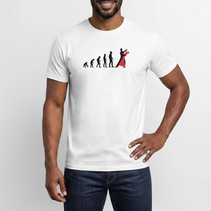 Evolution Dance Couple: From Monkey to Elegance Gift Men's T-Shirt