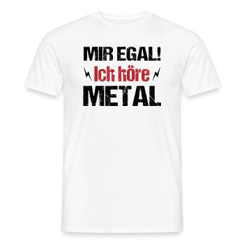 Metal Ignoranz Starkes Statement Musik Geschenk - Männer T-Shirt - Weiß - Vorne - AI Model Male 178 dark (178cm)