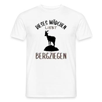 Mädchen und Bergziegen - Eine Liebe - Männer T-Shirt - Weiß - Vorne - AI Model Male 178 dark (178cm)
