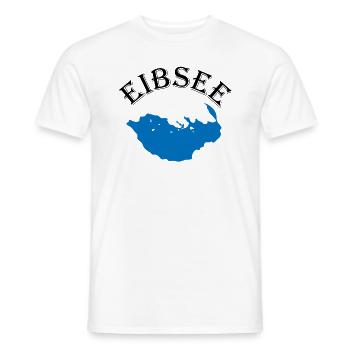 Eibsee Umriss Ästhetisches Naturwunder Geschenk - Männer T-Shirt - Weiß - Vorne - AI Model Male 178 dark (178cm)