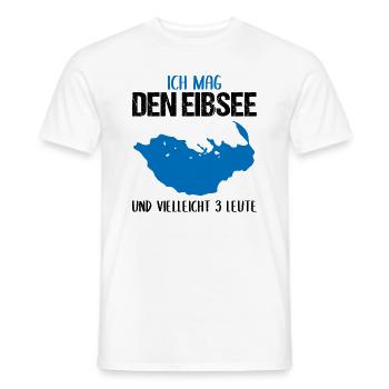 Eibsee und Introvertierte: Eine Seltene Mischung - Männer T-Shirt - Weiß - Vorne - AI Model Male 178 dark (178cm)
