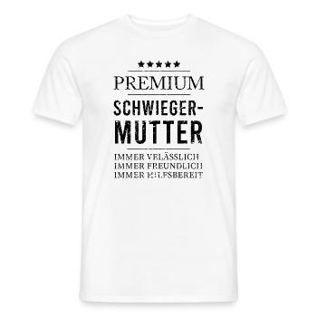 Premium Schwieger-Mutter - Sterne der Liebe - Männer T-Shirt - Weiß - Vorne - AI Model Male 178 dark (178cm)