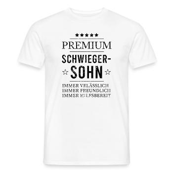 Premium Schwieger-Sohn - Sterne der Treue - Männer T-Shirt - Weiß - Vorne - AI Model Male 178 dark (178cm)