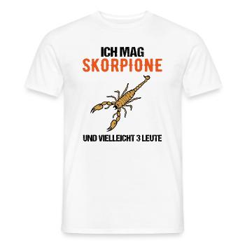 Skorpione und 3 Leute Einzigartige Liebe Geschenk - Männer T-Shirt - Weiß - Vorne - AI Model Male 178 dark (178cm)