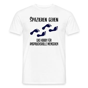 Anspruchsvolles Spazieren Geh Design - Männer T-Shirt - Weiß - Vorne - AI Model Male 178 dark (178cm)