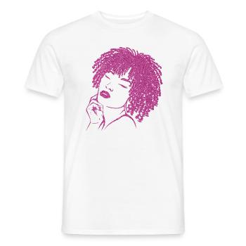 Starkes Statement Unverblümt Cool - Männer T-Shirt - Weiß - Vorne - AI Model Male 178 dark (178cm)
