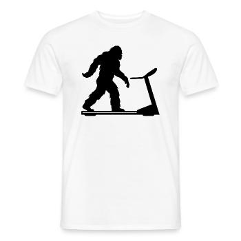 Dynamique de mouvement Bigfoot légendaire - T-shirt homme - blanc - Devant - AI Model Male 178 dark (178cm)