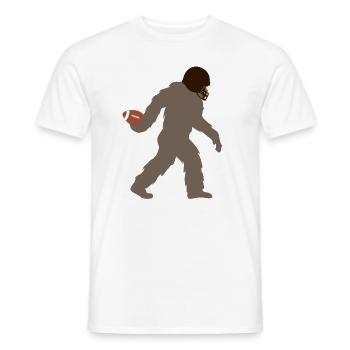 Bigfoot Football Joueur Sport Silhouette - T-shirt homme - blanc - Devant - AI Model Male 178 dark (178cm)