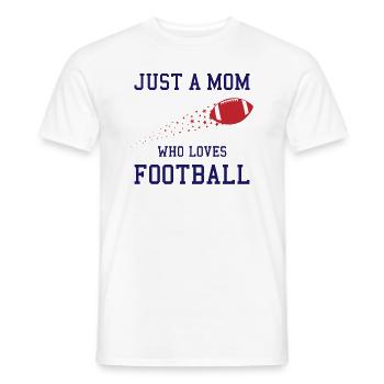 Football Mama Highlight - Men's T-Shirt - white - Front - AI Model Male 178 dark (178cm)