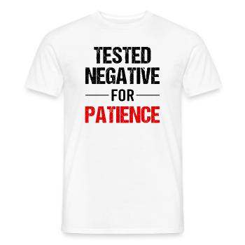 La patience - une vertu de force - T-shirt homme - blanc - Devant - AI Model Male 178 dark (178cm)