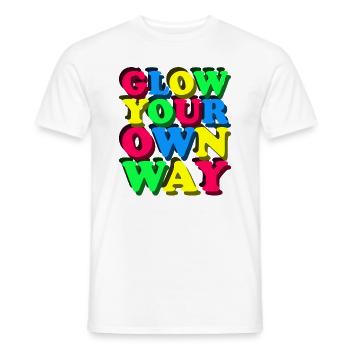 Brillez à votre façon - Colorful Fun - T-shirt homme - blanc - Devant - AI Model Male 178 dark (178cm)