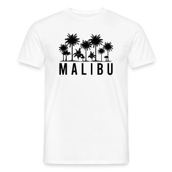 Malibu Palmen Flair Tropen Traum - Männer T-Shirt - Weiß - Vorne - AI Model Male 178 dark (178cm)