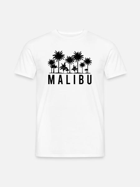 Malibu Palme Flair Tropici Sogno - T-shirt uomo - bianco