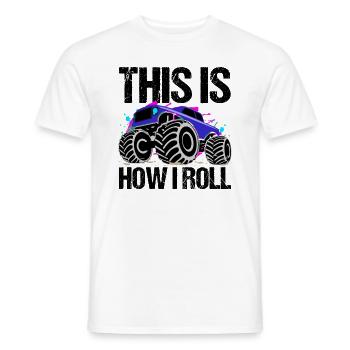 Rollender Monstertruck Abenteuer Drang - Männer T-Shirt - Weiß - Vorne - AI Model Male 178 dark (178cm)