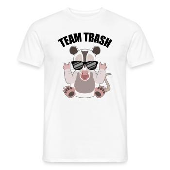 Rockendes Opossum mit Cool-Faktor - Männer T-Shirt - Weiß - Vorne - AI Model Male 178 dark (178cm)