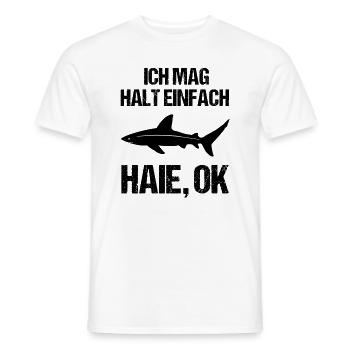 Cadeau de fan Easy Sharks - T-shirt homme - blanc - Devant - AI Model Male 178 dark (178cm)