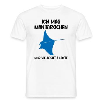 Mantarochen & Drei Leute Meerliebe - Männer T-Shirt - Weiß - Vorne - AI Model Male 178 dark (178cm)