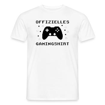 Gamer's Paradise: Spiel ohne Grenzen - Männer T-Shirt - Weiß - Vorne - AI Model Male 178 dark (178cm)