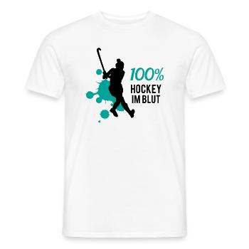 Eishockey DNA - Leidenschaft pur - Männer T-Shirt - Weiß - Vorne - AI Model Male 178 dark (178cm)