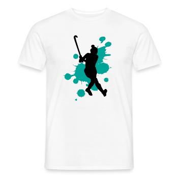 Kreative Farbspritzer Kunstexplosion - Männer T-Shirt - Weiß - Vorne - AI Model Male 178 dark (178cm)