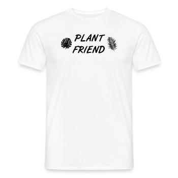 Plant Friend Green Heart for Botany - Men's T-Shirt - white - Front - AI Model Male 178 dark (178cm)