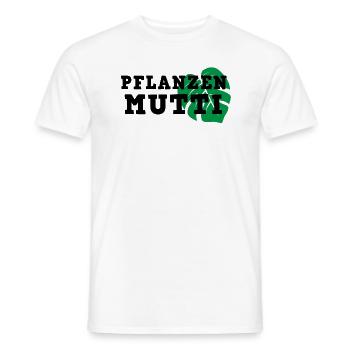 Zen Pflanzen Mutti Botanische Gelassenheit - Männer T-Shirt - Weiß - Vorne - AI Model Male 178 dark (178cm)