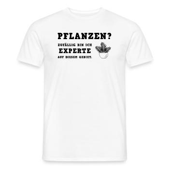 Pflanzenexperte mit Leidenschaft Motiv - Männer T-Shirt - Weiß - Vorne - AI Model Male 178 dark (178cm)