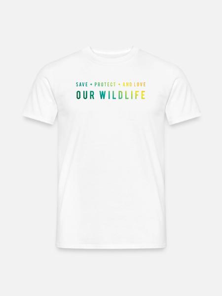 Bewahrt Natur - Schützt Wildleben - Mænd T-shirt - hvid