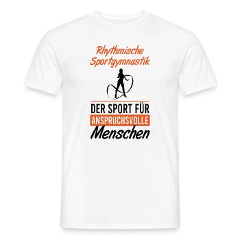 Aspiration & Art: Gymnastics Gift - Men's T-Shirt - white - Front - AI Model Male 178 dark (178cm)