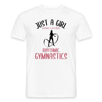 Mädchen liebt Rhythmische Gymnastik - Männer T-Shirt - Weiß - Vorne - AI Model Male 178 dark (178cm)