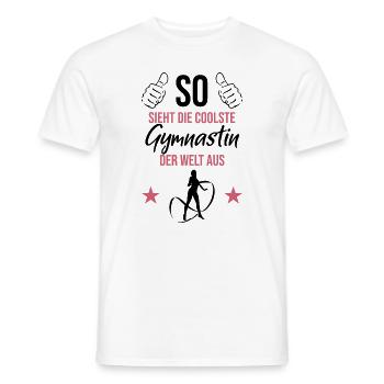Gymnast Elite - The Coolest - Men's T-Shirt - white - Front - AI Model Male 178 dark (178cm)
