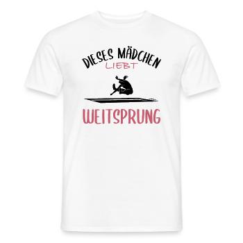Weitsprung-Liebe - Männer T-Shirt - Weiß - Vorne - AI Model Male 178 dark (178cm)