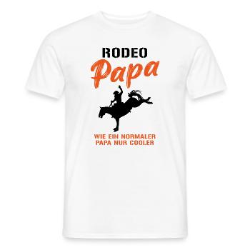 Rodeo Dad - Plus cool que le reste - T-shirt homme - blanc - Devant - AI Model Male 178 dark (178cm)