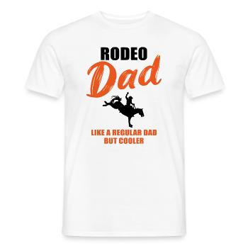 Rodeo Dad - Plus cool que le reste - T-shirt homme - blanc - Devant - AI Model Male 178 dark (178cm)
