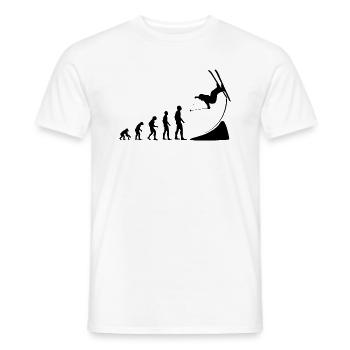 Vom Urinstinkt zur Luftakrobatik - Männer T-Shirt - Weiß - Vorne - AI Model Male 178 dark (178cm)