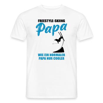 Freestyle-Papa - Männer T-Shirt - Weiß - Vorne - AI Model Male 178 dark (178cm)
