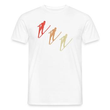 Pulls colorés - T-shirt homme - blanc - Devant - AI Model Male 178 dark (178cm)