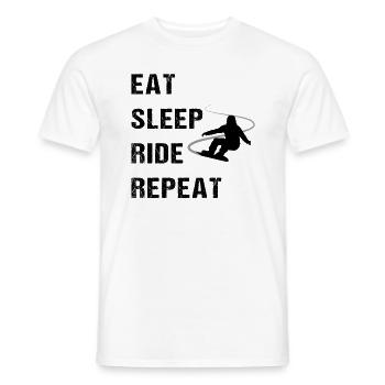 Boarder-Rhythmus - Geschenk - Männer T-Shirt - Weiß - Vorne - AI Model Male 178 dark (178cm)