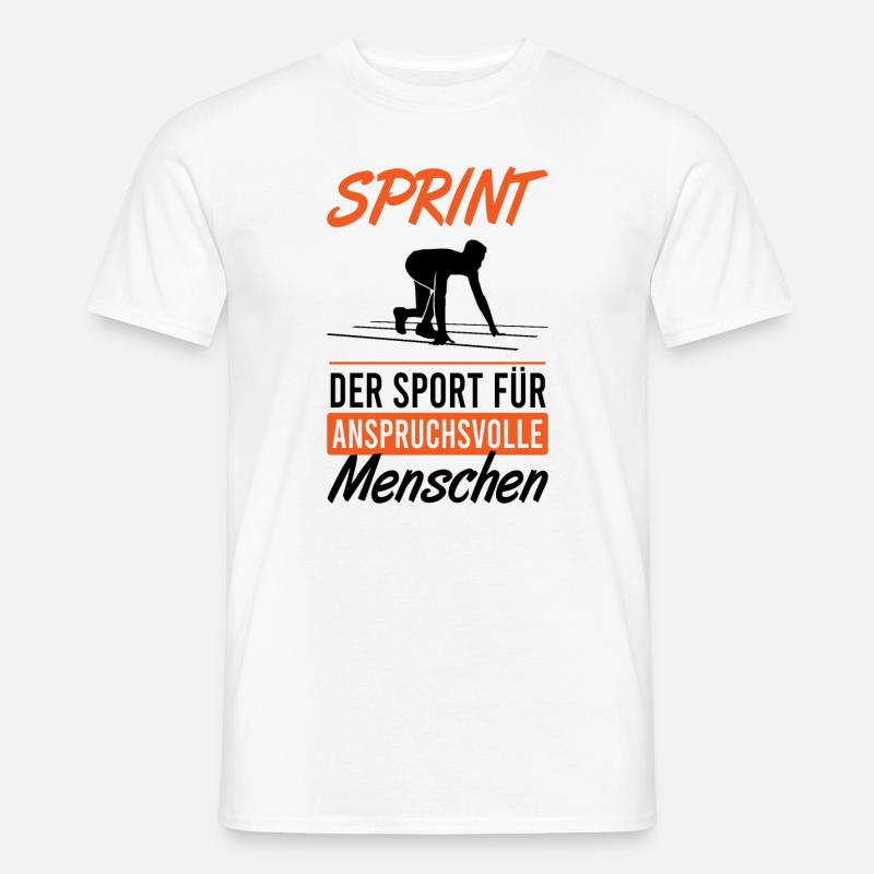 Elite Sprinter Leistungsstark - Männer T-Shirt - Weiß