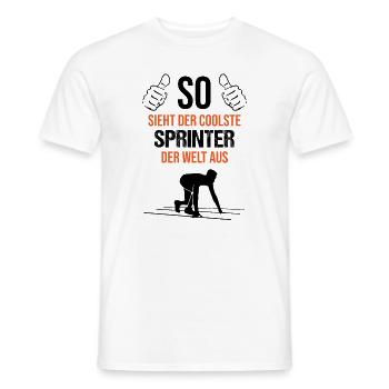 Top Sprinter - Coolness pur - Männer T-Shirt - Weiß - Vorne - AI Model Male 178 dark (178cm)