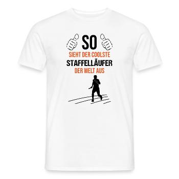 Coolest relay runner in the world - Men's T-Shirt - white - Front - AI Model Male 178 dark (178cm)