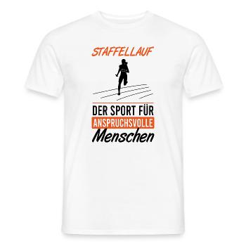 Elite Run - The Challenging Sport - Men's T-Shirt - white - Front - AI Model Male 178 dark (178cm)