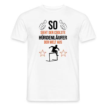 Weltbester Hürdenläufer Coolness Pur - Geschenk - Männer T-Shirt - Weiß - Vorne - AI Model Male 178 dark (178cm)
