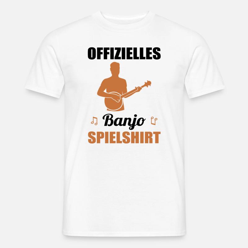 Offizielles Banjo Spielshirt - Geschenkidee - Männer T-Shirt - Weiß