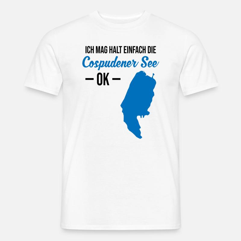 Cospudener See - Einfach Perfekt - Männer T-Shirt - Weiß