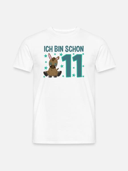 Undici anni di Ciuchino: Stella di buon compleanno - T-shirt uomo - bianco