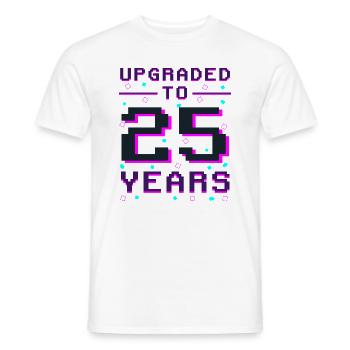 25 ans de l’anniversaire du Pixel Gamer Honor - T-shirt homme - blanc - Devant - AI Model Male 178 dark (178cm)