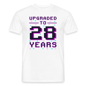 Highscore 28 - Gamer Legend Pixel - T-shirt homme - blanc - Devant - AI Model Male 178 dark (178cm)